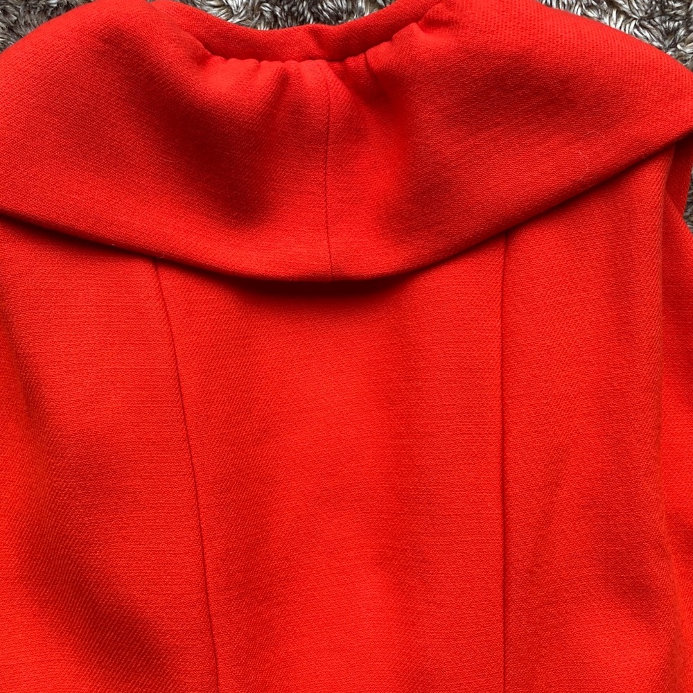 MILLY Ruffled Wool Blend Cape - Picture 6 of 10